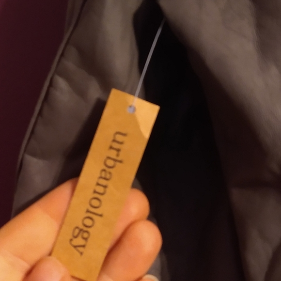 Urbanology Large Faux Leather Coat with hood - Picture 3 of 16